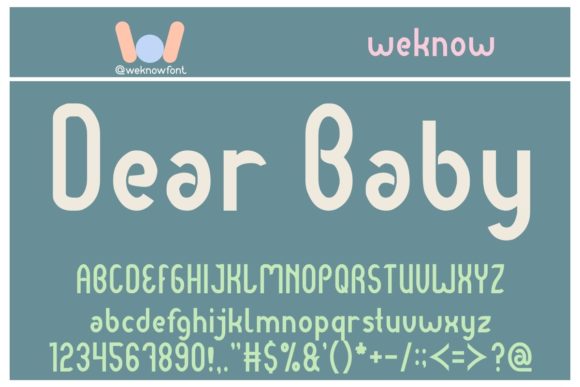 Dear Baby Font: A Modern Touch for Creative Projects