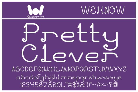 Elevate Your Visual Identity with Pretty Clever: A Versatile Display Font for Modern Design