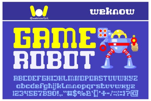 Game Robot: A Futuristic Font for Creative Design Projects