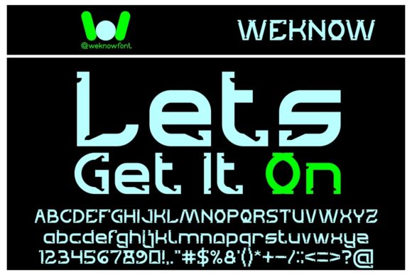 Lets Get It On: A Futuristic Font for Bold Design