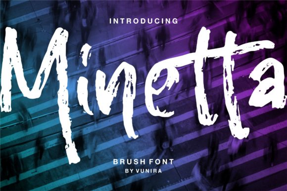 Minetta: A Bold Brush Display Font for Urban Style