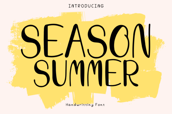 Season Summer: A Whimsical Font That Elevates Modern Design