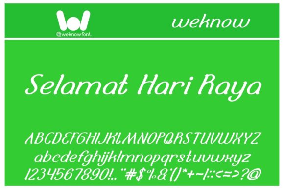 Selamat Hari Raya: A Stylish Font for Creative Expression