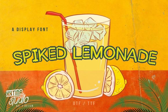 Spiked Lemonade: A Quirky Display Font for Bold Designs