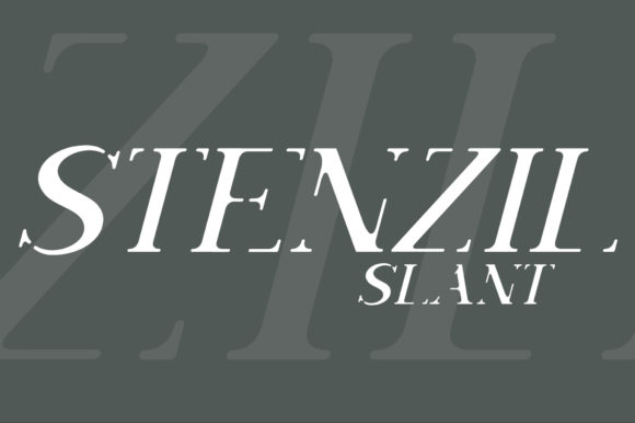 Stenzil Slant: The Bold Display Font for Modern Brands