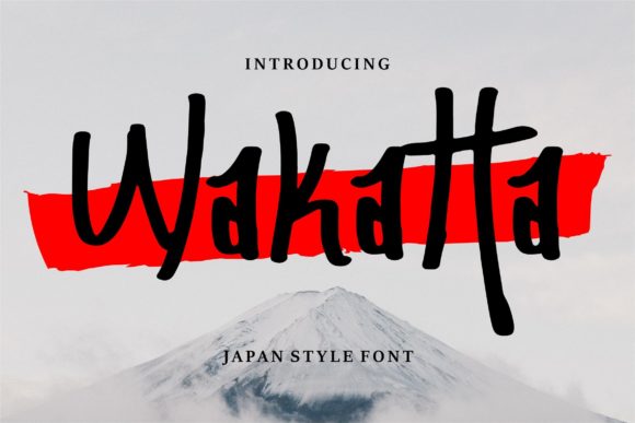 Wakatta: A Japanese-Inspired Display Font for Elegant Design