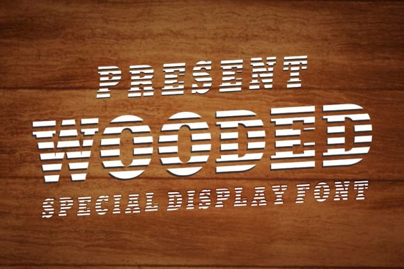 Wooded Font: Organic Style for Modern Designs